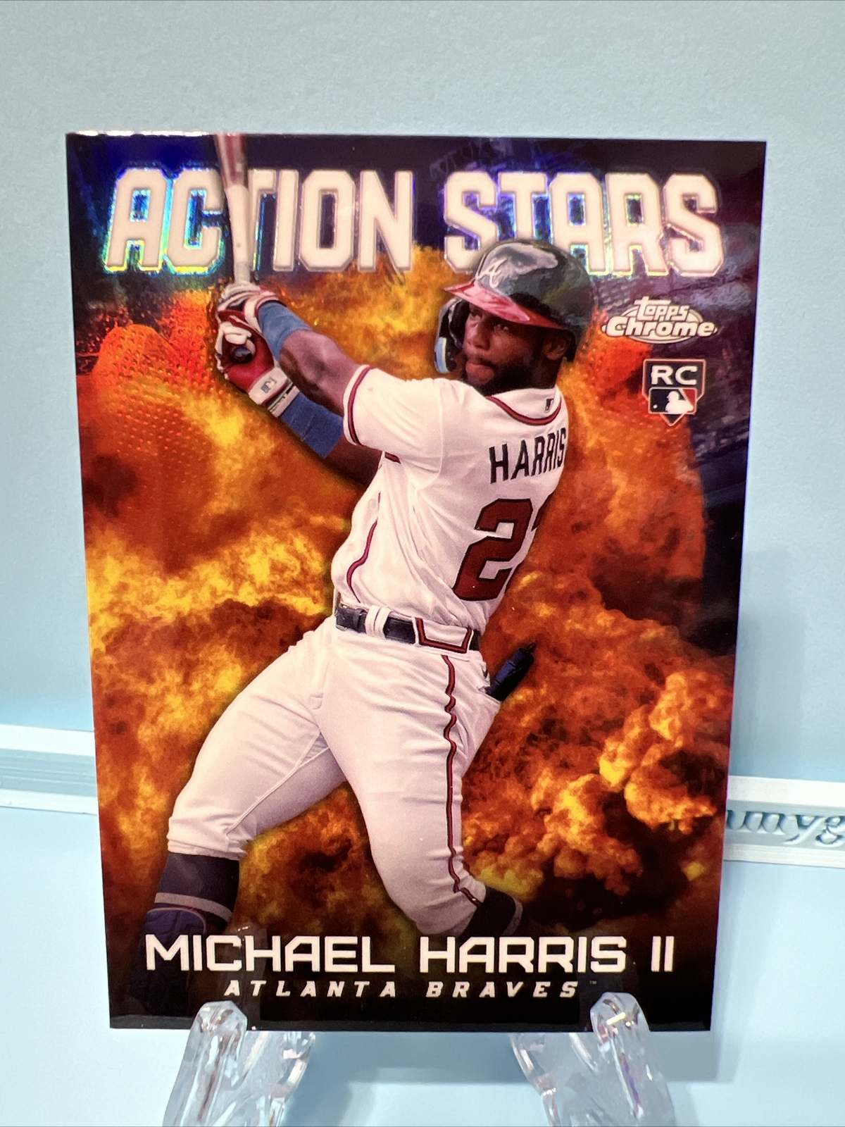 Michael Harris II RC 2023 Topps Chrome Update Action Stars Insert ASC-6 Braves