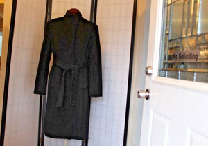 calvin klein angora wool coat