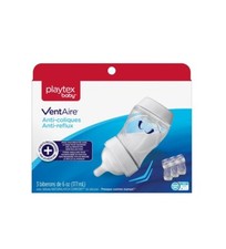 Playtex Baby VentAire, Anti-Colic Anti Reflux, 6 Oz, 3 Bottles BRAND NEW