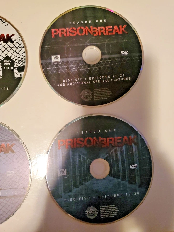 Prison Break Season One Disc Only Loose DVD TV Show - Image 3 of 4