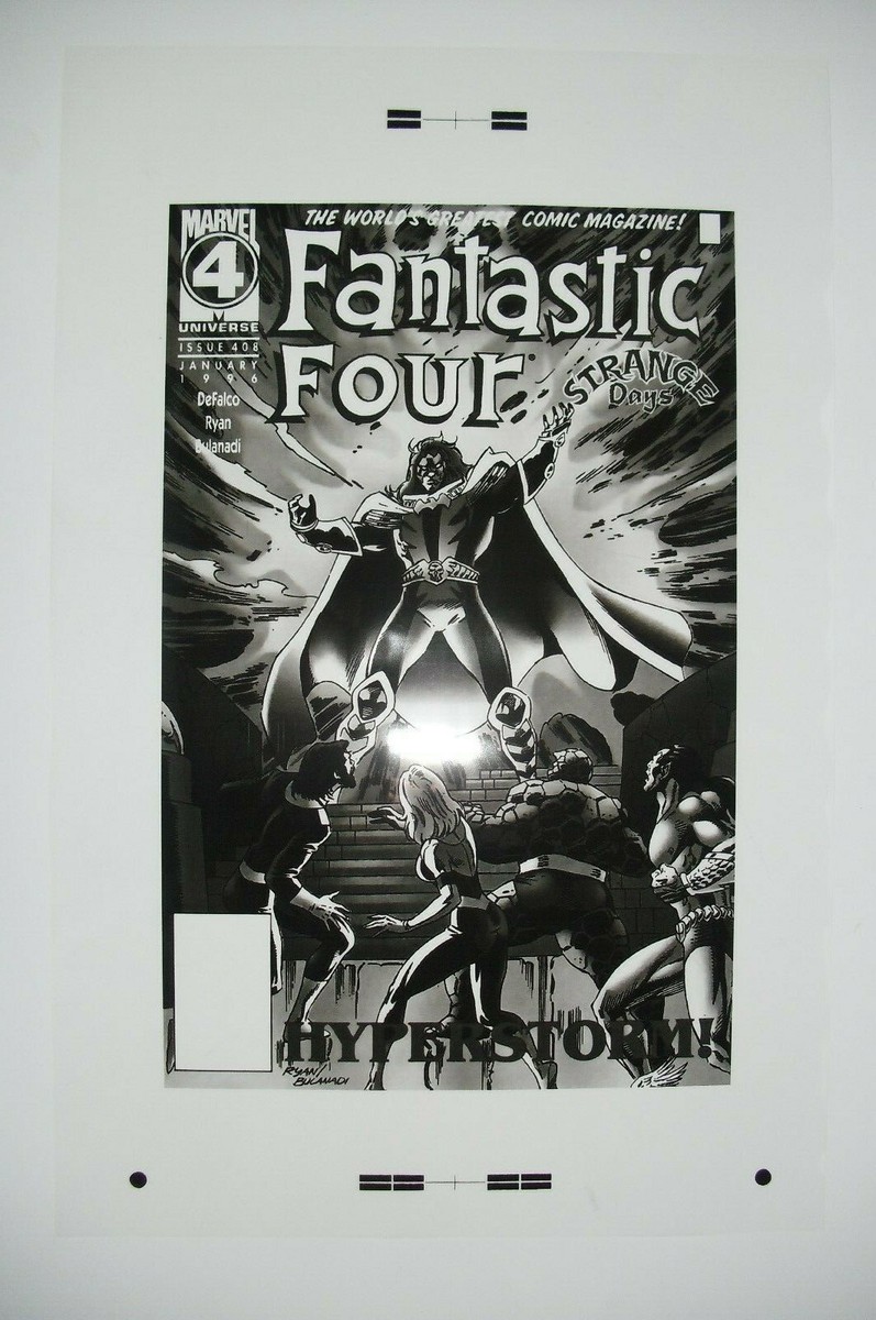 Original Production Art FANTASTIC FOUR #408 cover, PAUL RYAN