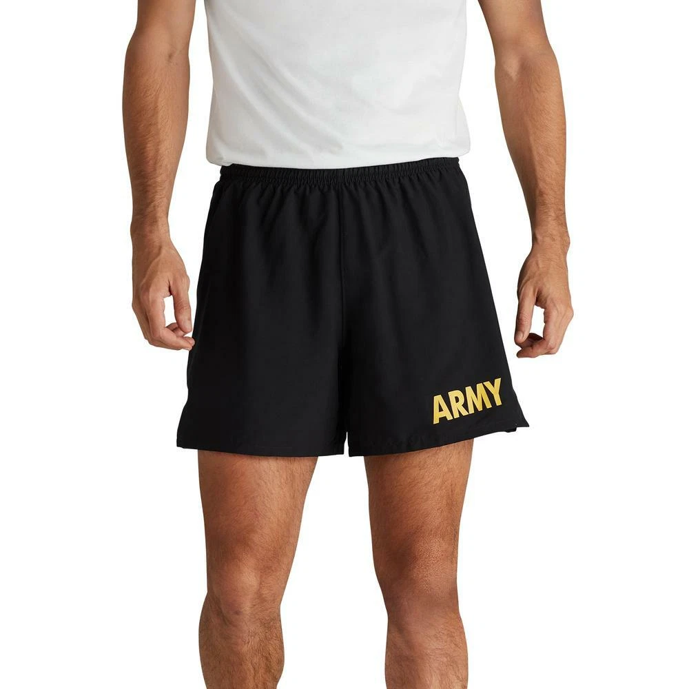 BLACK US ARMY PT SHORTS APFU TRUNKS PHYSICAL FITNESS TRAINING