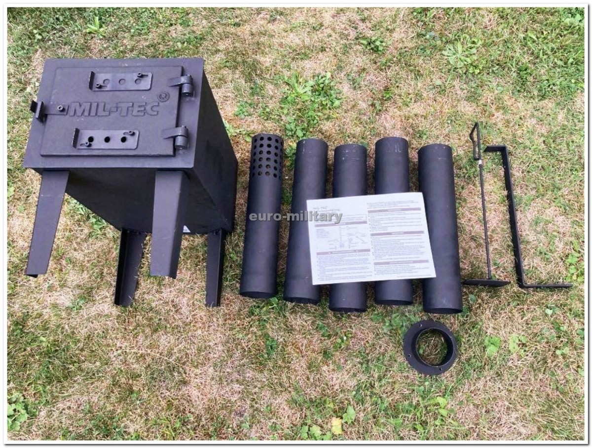 MILTEC® Outdoor Camping Hunting BUSHCRAFT Complete TENT STOVE - LARGE Size  New 4046872412608 | eBay