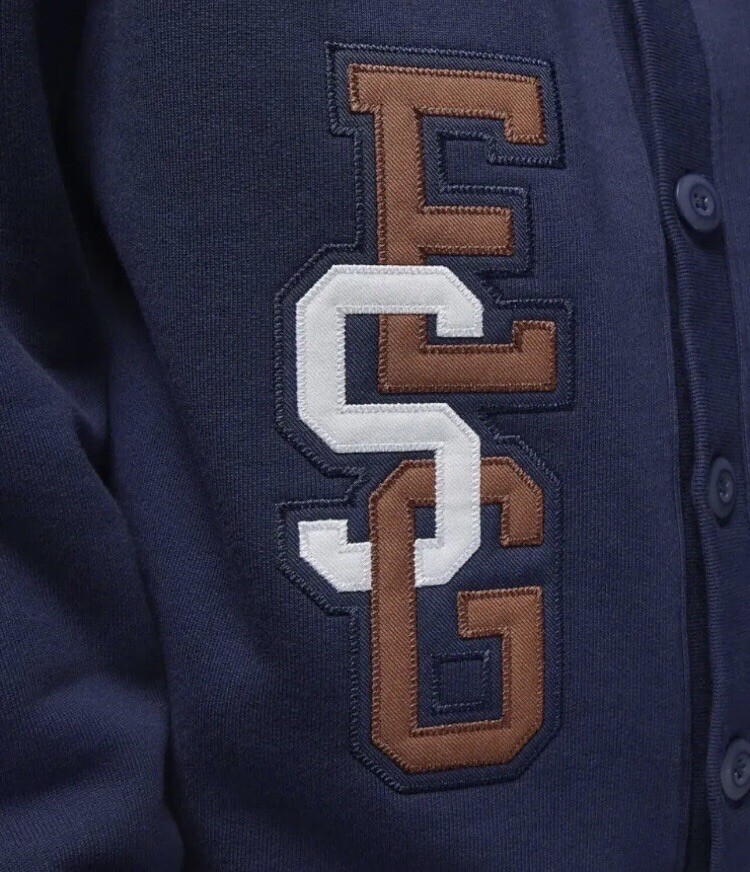 Nike Air Jordan Sweater Men's Sz L Eastside Golf Cardigan Navy