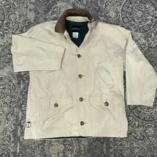 Chore Coat Field Master Vintage Jacket Men L Tan Field Barn  Quilt Lined (2K)