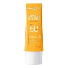 DOT KEY Vitamin C E Super Bright Sunscreen Spf 50 ,Toned Glowng Skin 30g