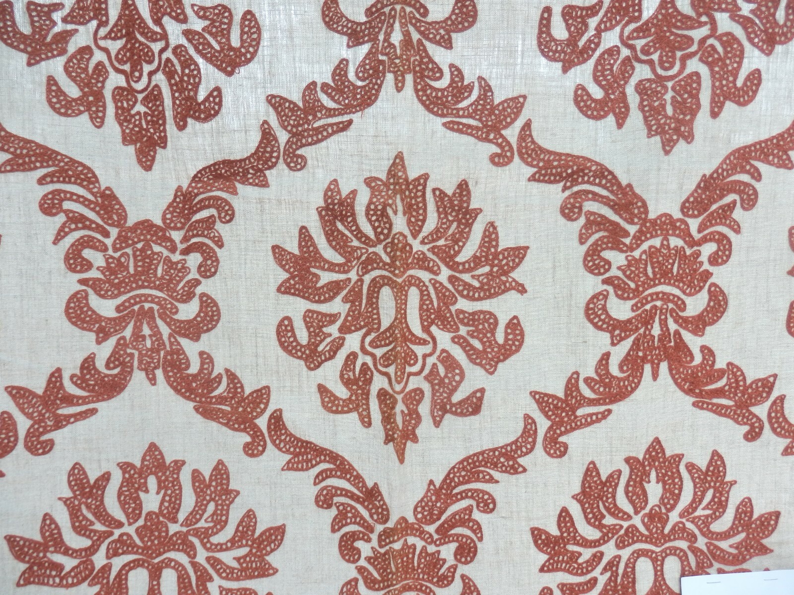 SAMMI ROSE by ROBERT ALLEN Embroidered SAMPLE RETRO VINTAGE FABRIC eBay