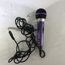 The Singing Machine Co - 7'' Microphone, PURPLE with Black Cord