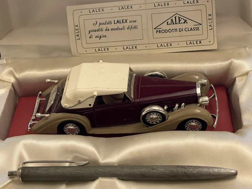 Penna a Sfera LALEX più modellino Auto Solido Delage D8 120 1939 scala 1:43 - Immagine 2 di 4