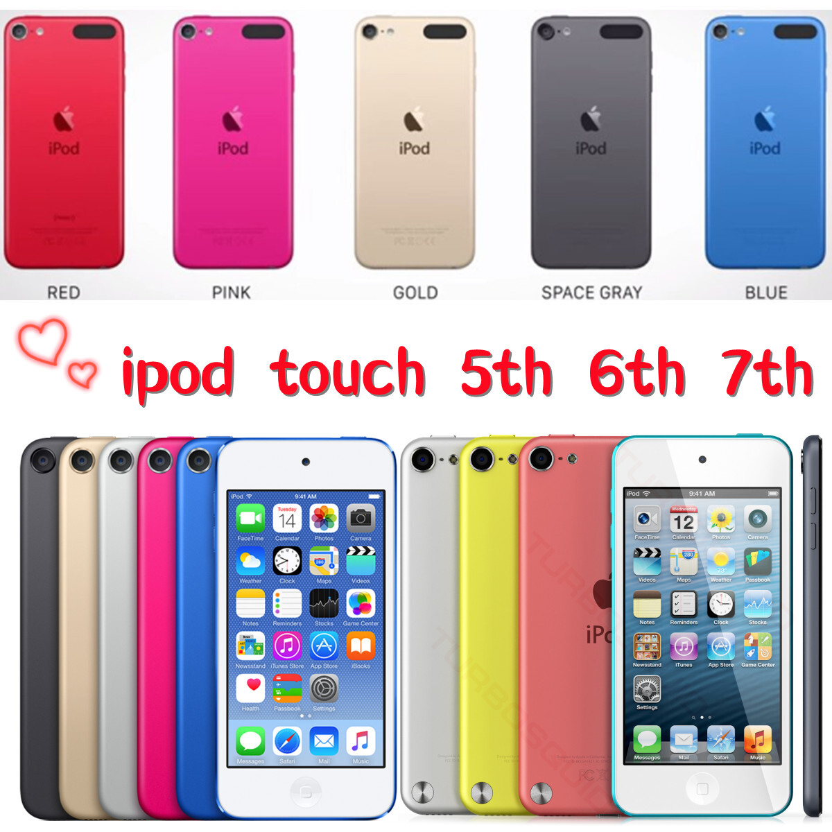 New Apple iPod Touch 7th 6th 5th Generation 16/32/64/128 New Apple iPod Touch 7th 6th 5th Generation 16/32/64/128