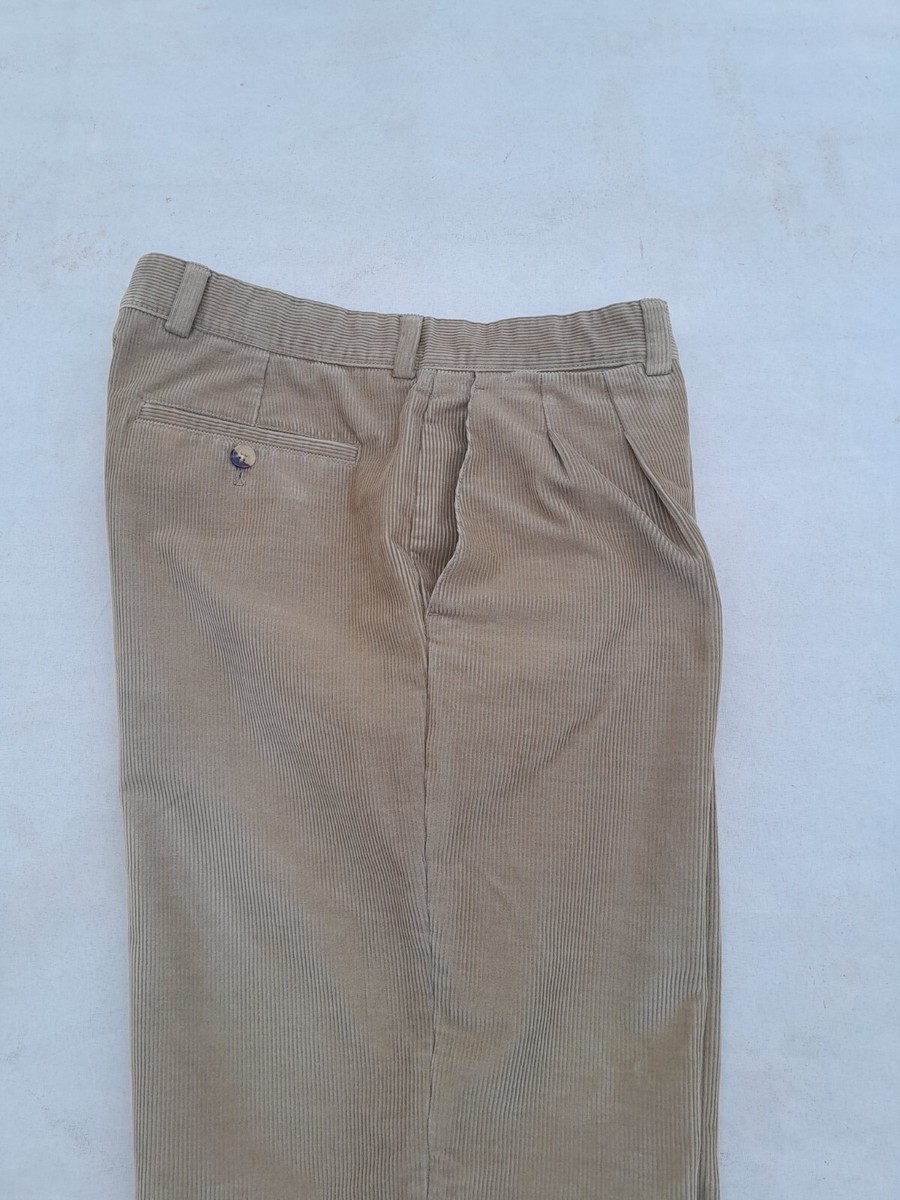 Burberry Leisure Corduroy Pants Men's 44W Honey Classic Fit Burberry Leisure Corduroy Pants Men's 44W Honey Classic Fit