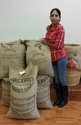 FRESH ROASTED COFFEE BEANS 100% KONA / HAWAIIAN COFFEE BEANS MEDIUM ROASTED DAILY 4 POUNDS IN 1 POUND BAGS