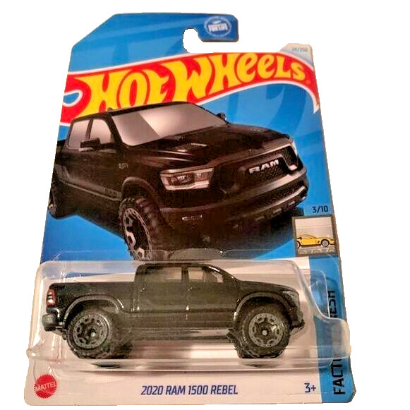 HOT WHEELS 2024 2020 RAM 1500 REBEL BLACK 24/250 HTD63 RYU ASADA DESIGN SEALED