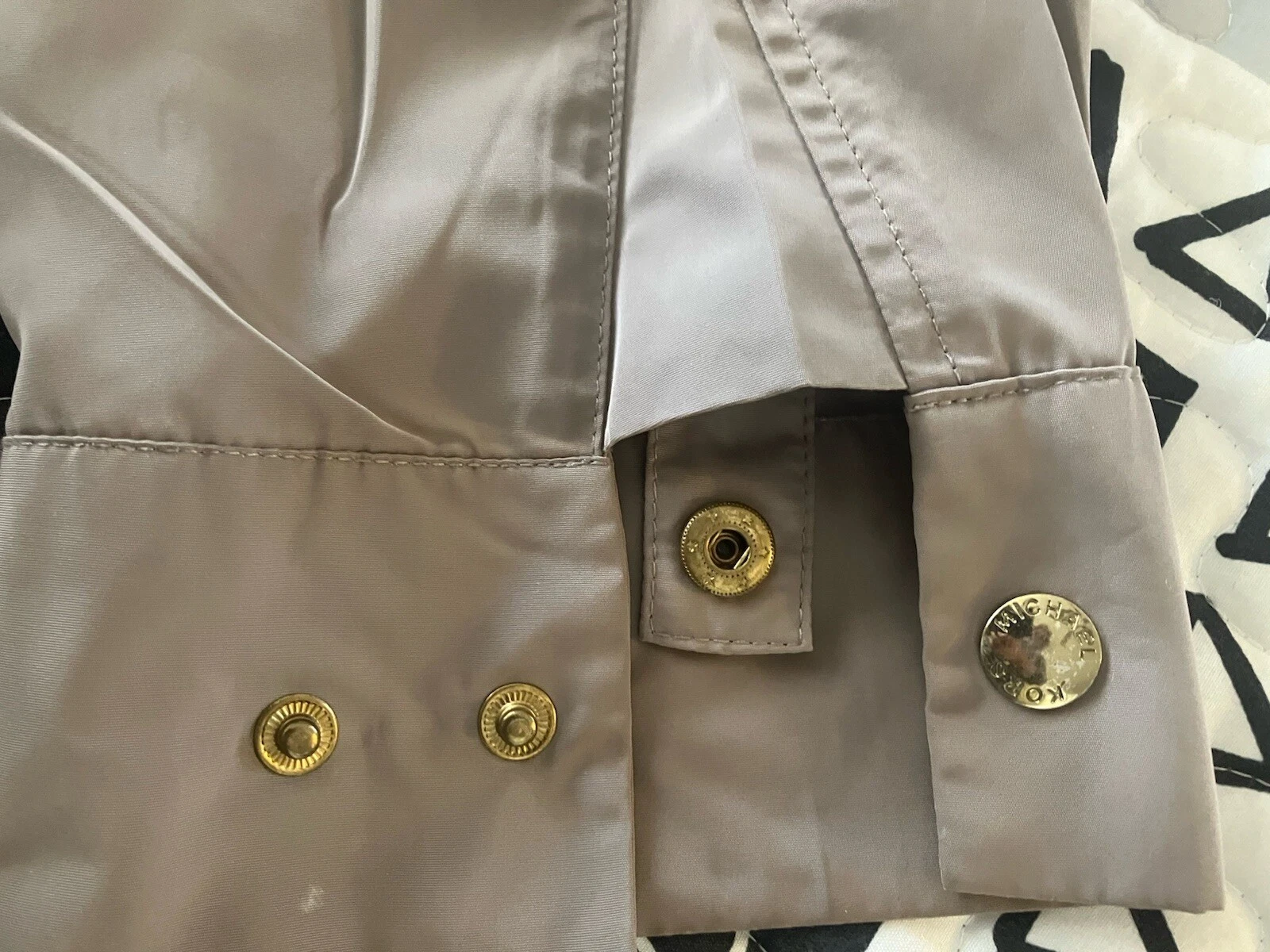 Michael Kors Giacca Donna Maniche Lunghe Cappuccio Taglia Large Colore Beige