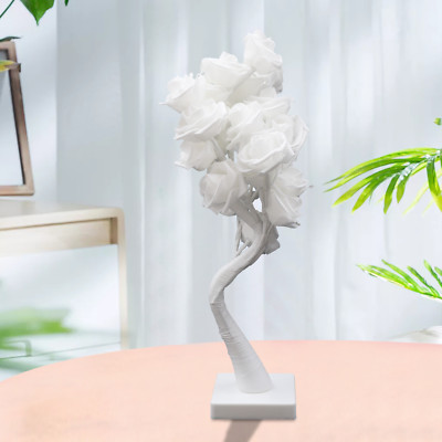 Rosenbaum Licht Tischlampe Rosenblume Baum Schreibtischlampen Rose Bonsai Licht