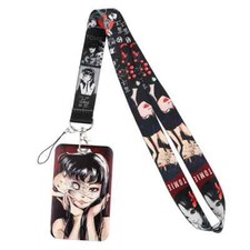 Tomie Junji Ito Manga Movie Tomie Kawakami Black Lanyard With ID Badge Holder