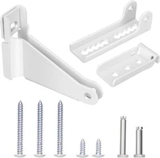 Storm Door Closer Bracket, Reinforced Repair Jamb Bracket White/Black 