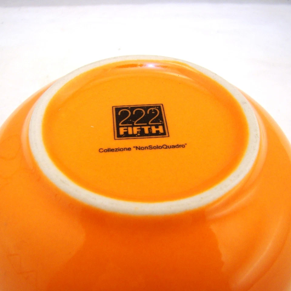 222 Fifth Pts Nonsoloquadro Orange Schale 12.7cm x 10.2cm Ausgezeichneter - Bild 4 von 4