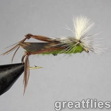 1 dozen (12) - Para Hopper (Parachute Grasshopper) - OLIVE