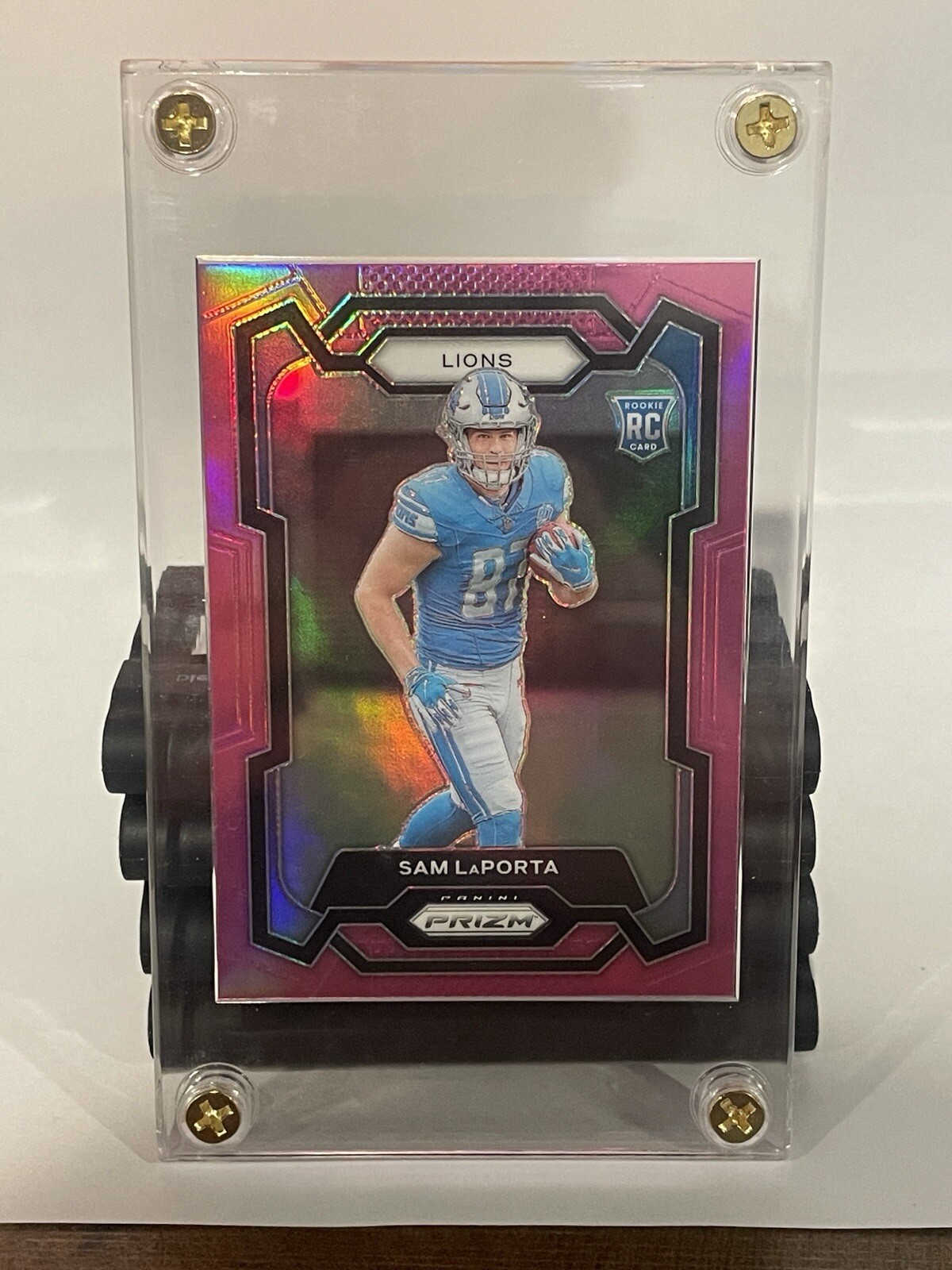 2023 Panini Prizm - Rookies Pink Prizm #332 Sam LaPorta (RC)
