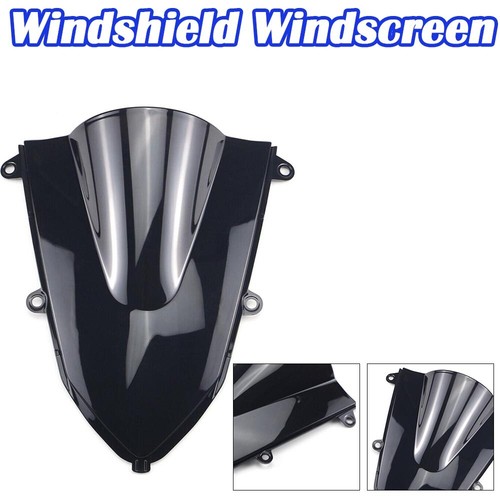 Windscreen Windshield Double Bubble Black Motor Front Fit For Honda CBR500R 2019 - 第 3/20 張圖片