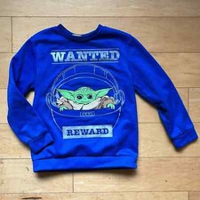 Star Wars Yoda Crewneck Sweatshirt Youth Size 7