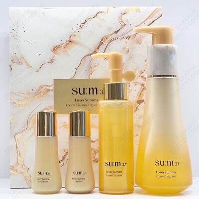 SU:M37 Skin Saver Essential Cleansing Foam Special Set 4 Artikel, Kbeauty, Probe