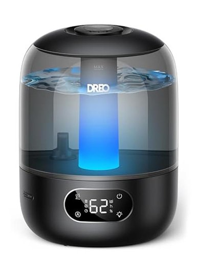 Dreo Humidifier for Bedroom with Sensor, 26dB Quiet Cool  Assorted colors 