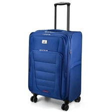 Softside Expandable 24 Inch Luggage with Spinner Wheels Lightweight Suitcase ...