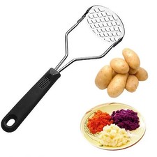 Stainless Steel Potato Masher Large Heavy Duty Manual Vegetable Kitchen Tool