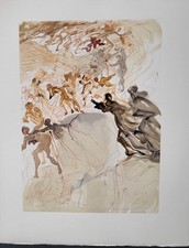 Salvador Dali Divine Comedy "Purgatory 25"  Deluxe ed. OriginalWoodcut  1960