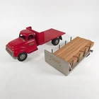 Tonka # 0850-5 Ford Lumber Truck w/ Interchangeable Stake Bed • Original Lumber