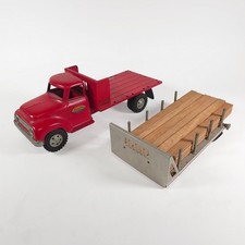 Tonka 0850-5 Ford Lumber Truck w/ Interchangeable Stake Bed Original Lumber