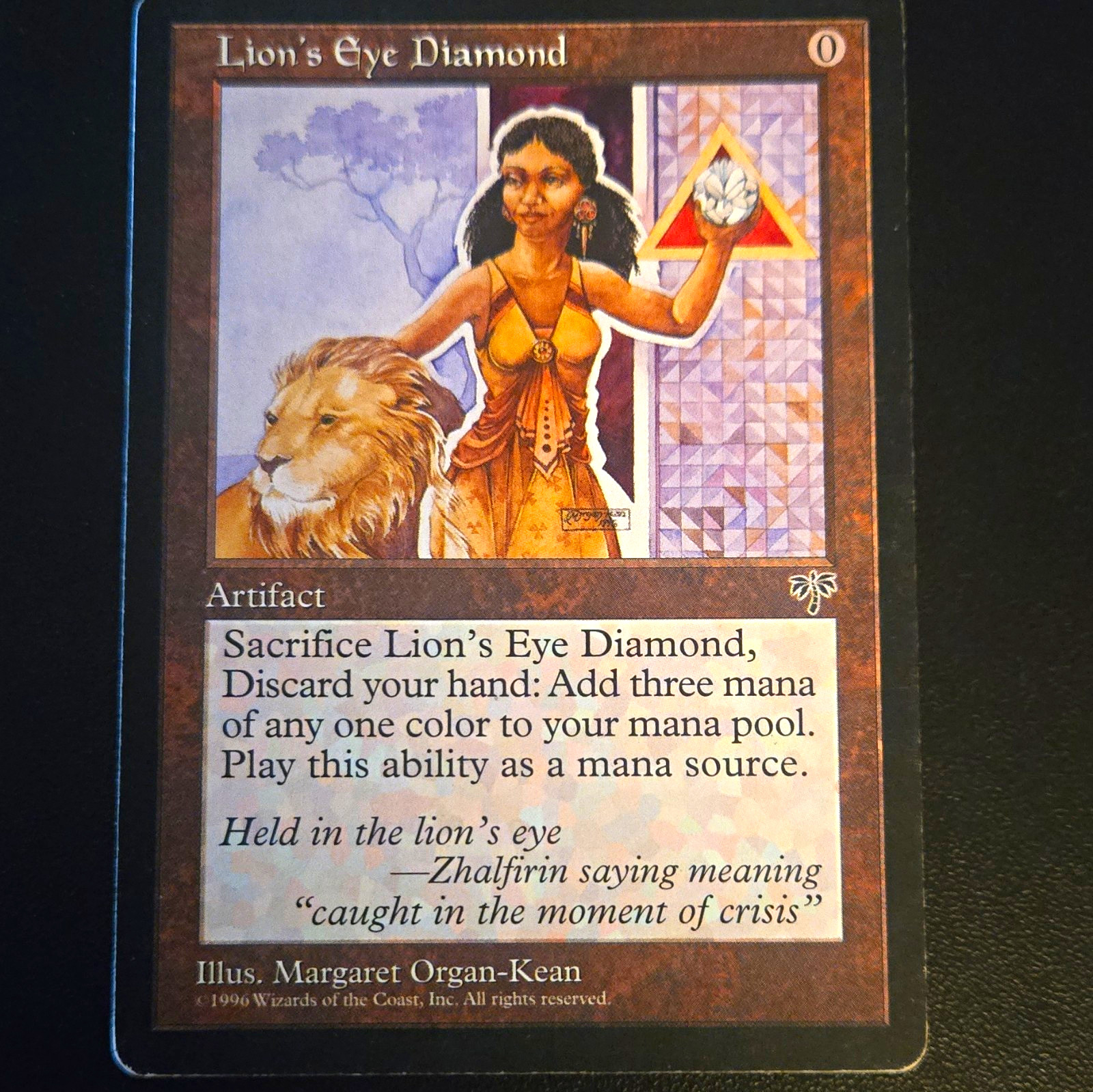 Magic: The Gathering Lion's Eye Diamond Mirage 1996 Rare Regular Artifact EN