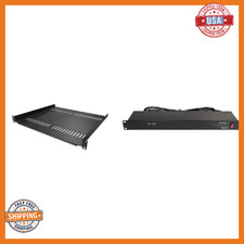 StarTech 1x 1U Vented Server Rack Shelf - 16in Deep - 44lbs Capacity CABSHELF11