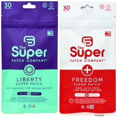 The Super Patch Company: Liberty Patch &  Freedom Patch Pack Of 30 Patches Each