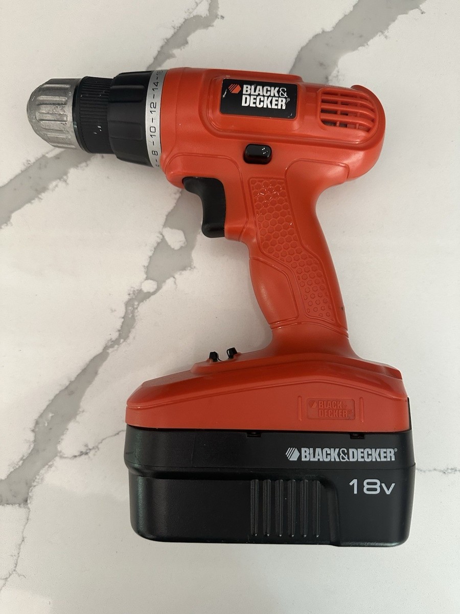 Drill Driver Black And Decker Gc1800 Type Battery Charger BLACK