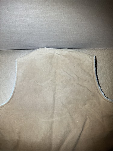 Vintage Carhartt Duck Sherpa Lined Zip Vest Made In USA Size Is A Guess XL? Read - Picture 15 of 24