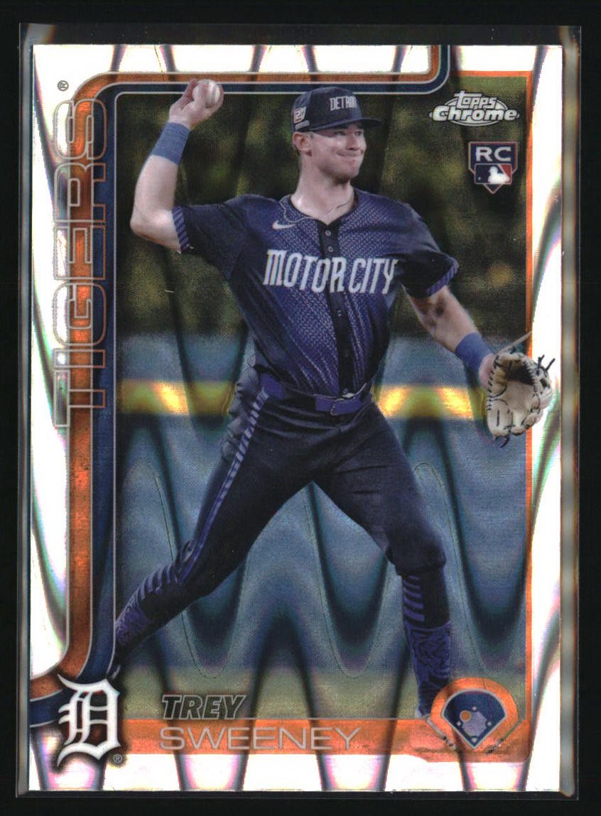 2025 Topps Chrome #6 Trey Sweeney Raywave Refractors