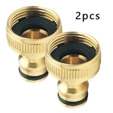 Brass Tap Connector Adaptor Universal Garden Tools Water Fit Hose Pipe Outdoor