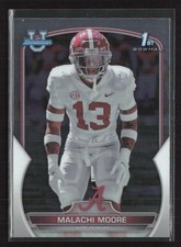 2022 Bowman University Chrome #74 Malachi Moore Alabama Crimson Tide (G)