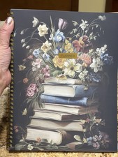 Book Lover Floral Planner Undated Monthly Weekly Layouts 300 Stickers 8.5x11