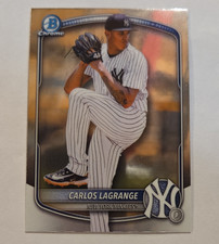 Topps 2025 Bowman Draft Chrome Carlos Lagrange BDC-132 Refractor Rookie Yankees