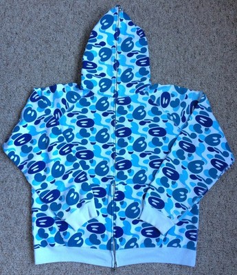 Bape Baby Milo Blue Camo Full Zip Hoodie F/W 2006