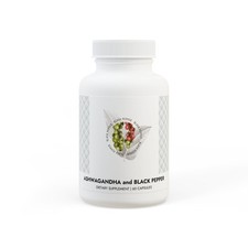 Ashwagandha and Black Pepper Supplement 60 capsules 