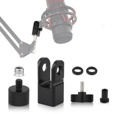 Microphone Mount Adapter for Hyperx Quadcast with 3/8" or 1/4" Screw M, black
