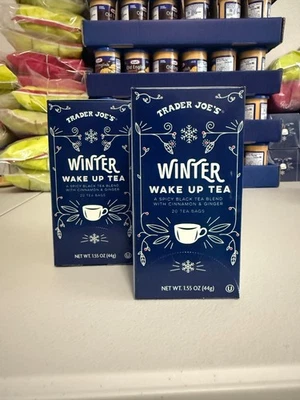Trader Joe's Winter Wake Up Tea 2 Pack = 40 bag seasonal item
