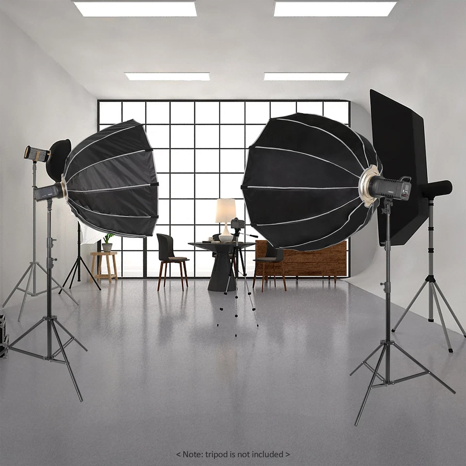 60cm/ 23.6in Quick Release Parabolic Softbox Foldable Softbox With Bowen PKCG - Image 3 of 4