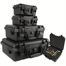 Waterproof Hard Carry Case Tool Box – Pre-Cut Foam Insert Storage Organizer