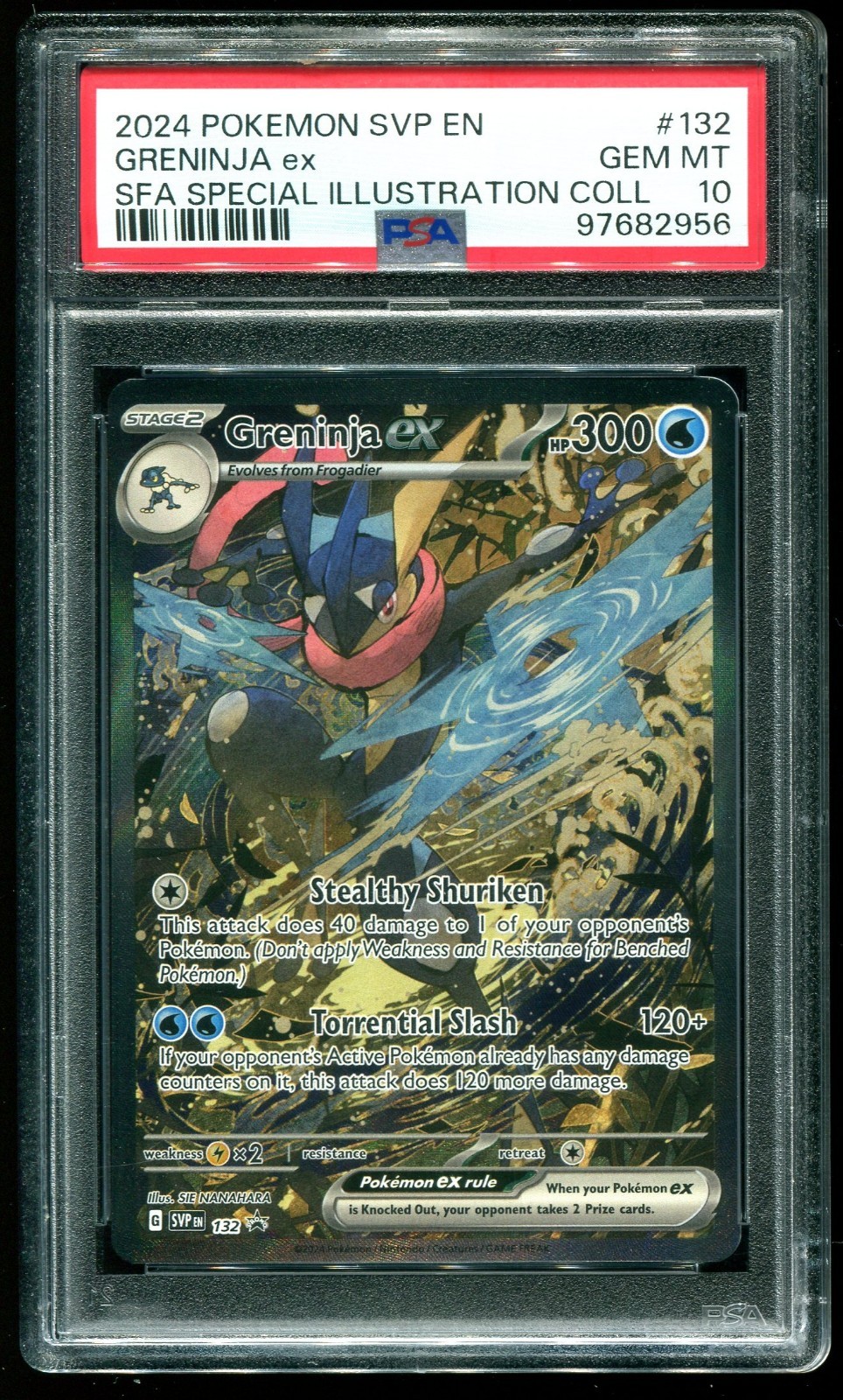 PSA 10 Greninja ex Special Illustration Promo 2024 Pokemon Card #132